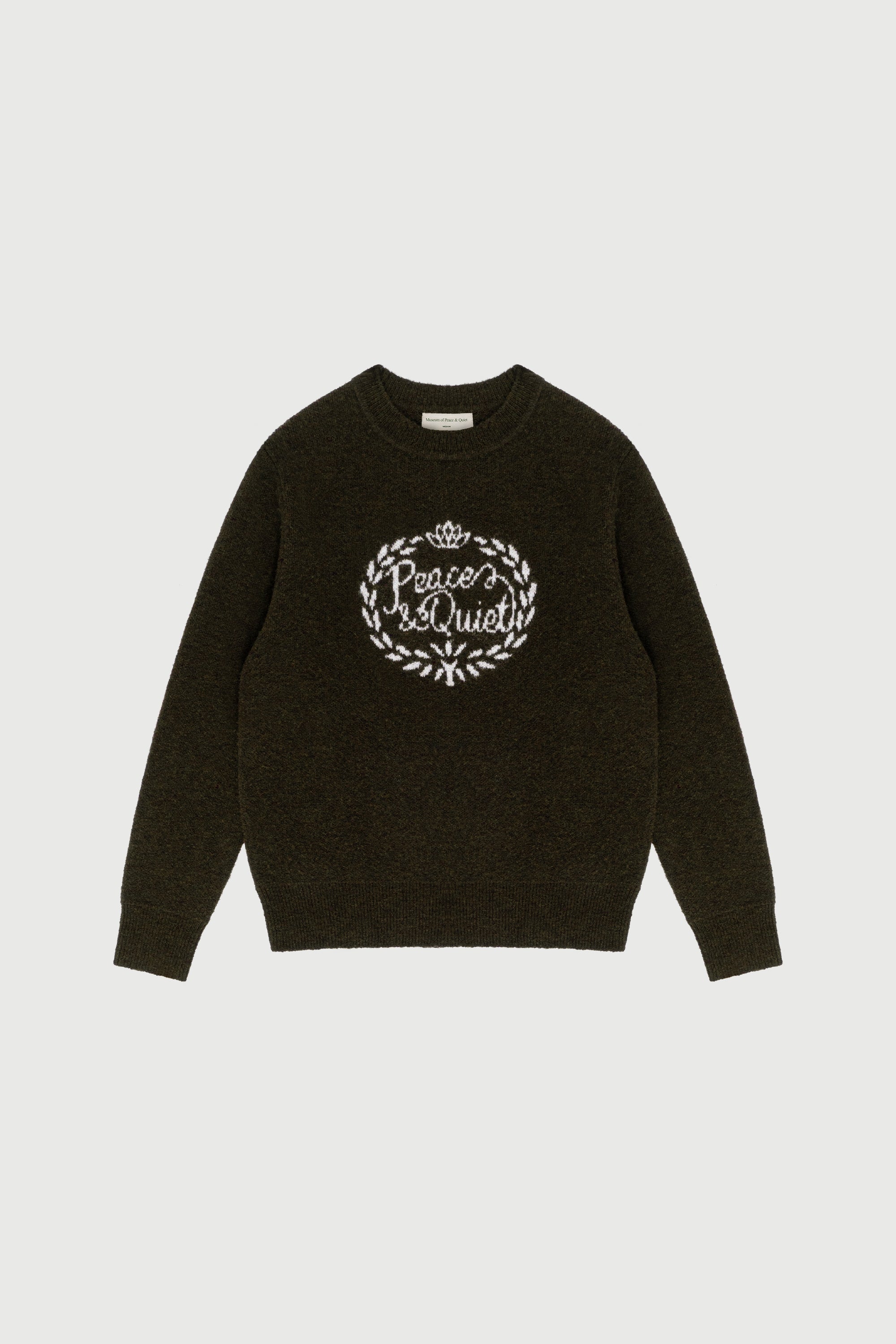 Wreath Mohair Crewneck - Brown