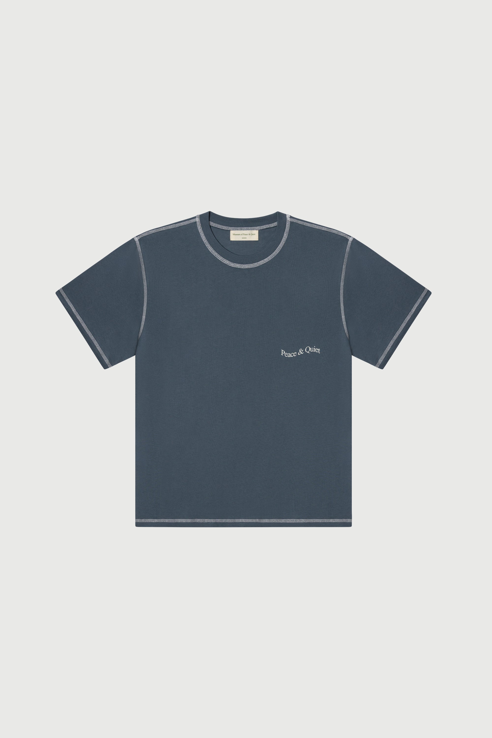 Wordmark Reverse Stitched Tee - Slate