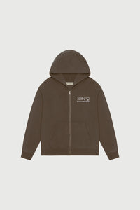 Southwest Zip Up Hoodie - Brown