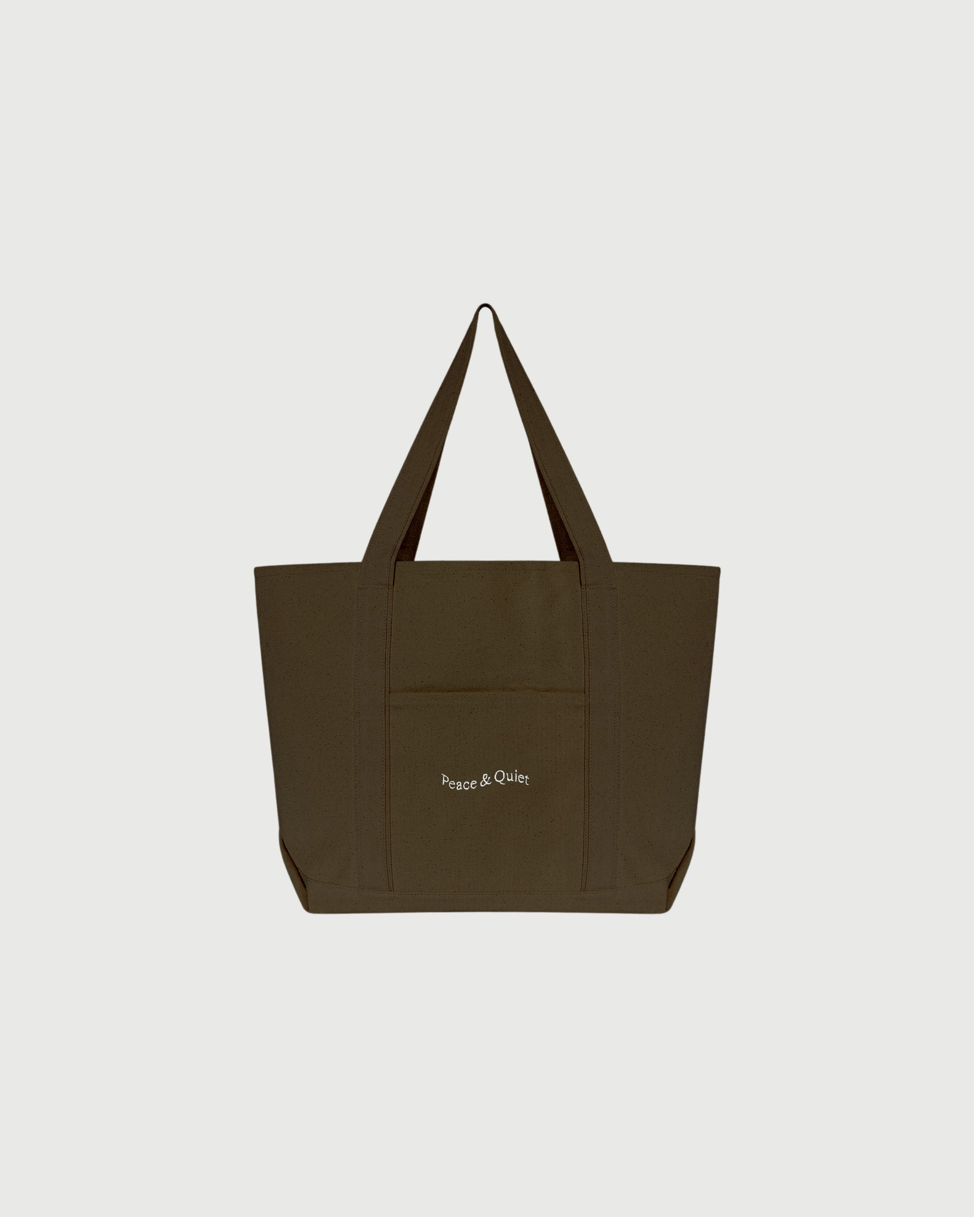 Wordmark Boat Tote - Brown