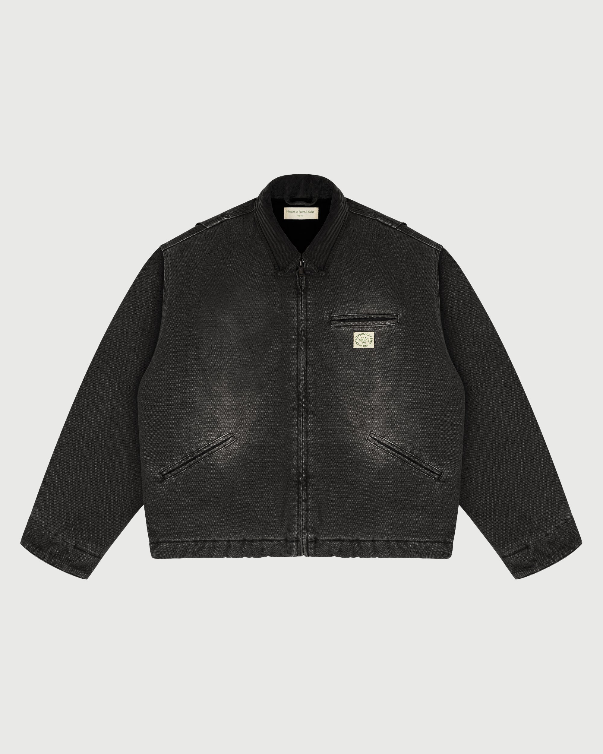 Utility Canvas Work Jacket - Black