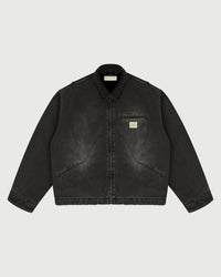 Utility Canvas Work Jacket - Black