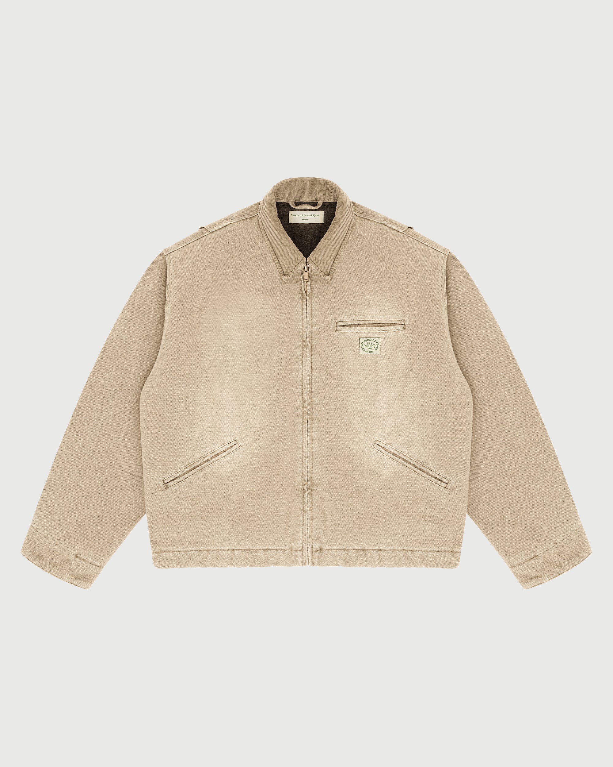 Utility Canvas Work Jacket - Tan