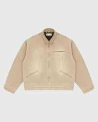 Utility Canvas Work Jacket - Tan