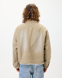 Utility Canvas Work Jacket - Tan