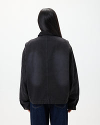 Utility Canvas Work Jacket - Black